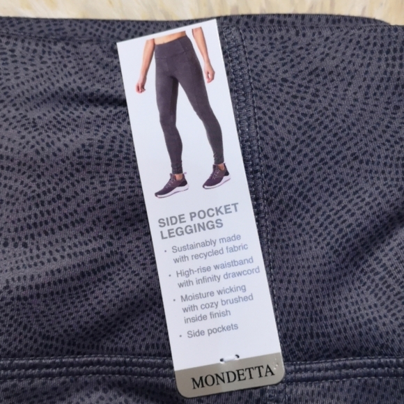 Gray Mondetta Side Pocket Leggings for women - Picture 3 of 6